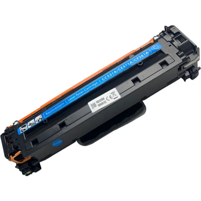 Zola Inktplace Huismerk CC531A / CE411A / CF 381A Toner Cyan / Blauw geschikt voor HP