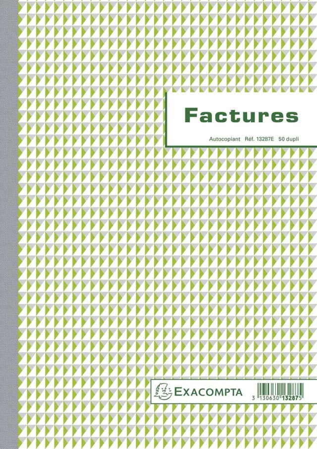 Exacompta facturen, ft 29,7 x 21 cm, dupli, Franstalig