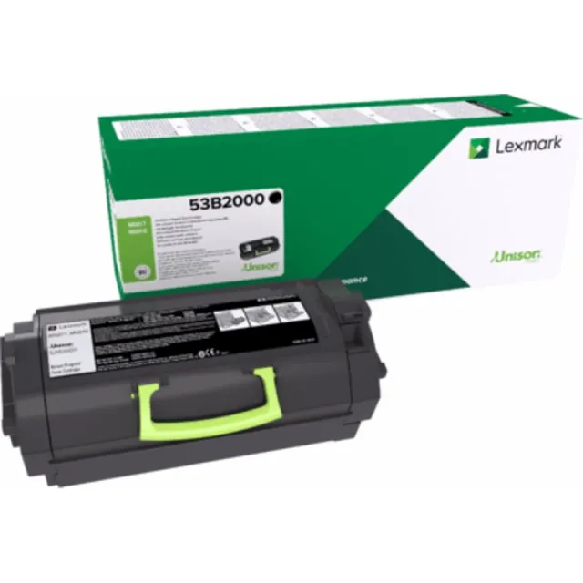 Lexmark 53B2000 Toner Zwart