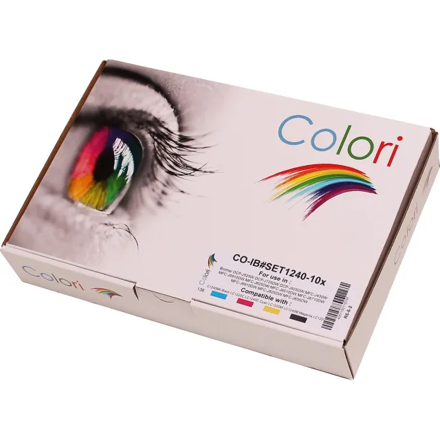 Colori Set 10x Colori huismerk inkt cartridge geschikt voor Brother LC-1220 LC-1240 XL voor DCP-J525W DCP-J725DW DCP-J925DW MFC-J430W MFC-J5910DW MFC-J625DW MFC-J6510DW MFC-J6710DW MFC-J6910DW MFC-J825DW Set 10 stuks