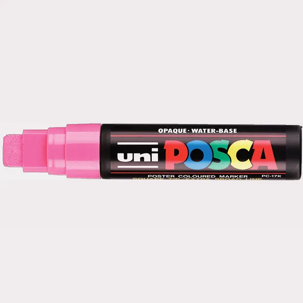 Posca Paintmarker Uni POSCA PC17K extra breed rechthoek roze