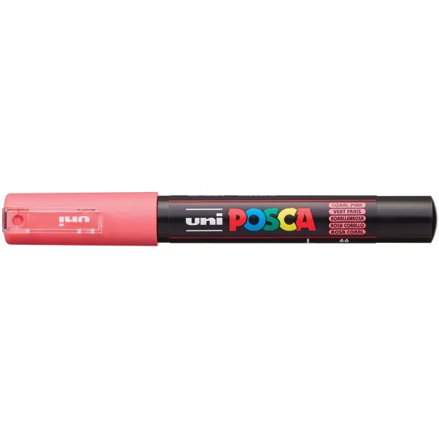 Uni POSCA paintmarker PC-1MC, 0,7 - 1 mm, koraalrood