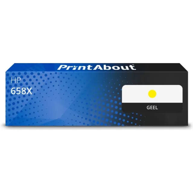 PrintAbout Huismerk HP 658X (W2002X) Toner Geel Hoge capaciteit