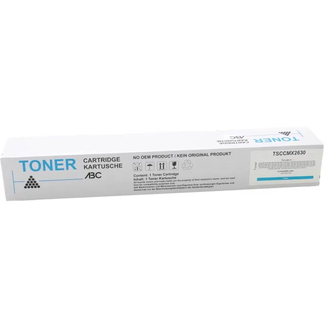 ABC huismerk Toner cyan geschikt voor Sharp MX61GTCA MX-2630N MX-2651 MX-3050 MX-3051 MX-3060 MX-3061 MX-3070