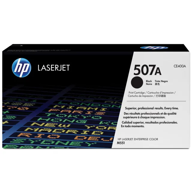 Hp toner 507A, 5 500 pagina's, OEM CE400A, zwart