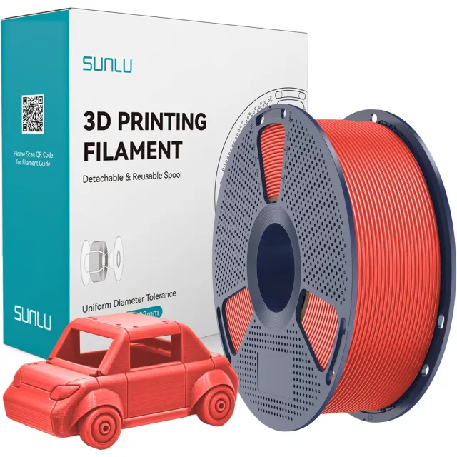 Sunlu PETG 3D Filament 1.75mm 1kg Kersen Rood