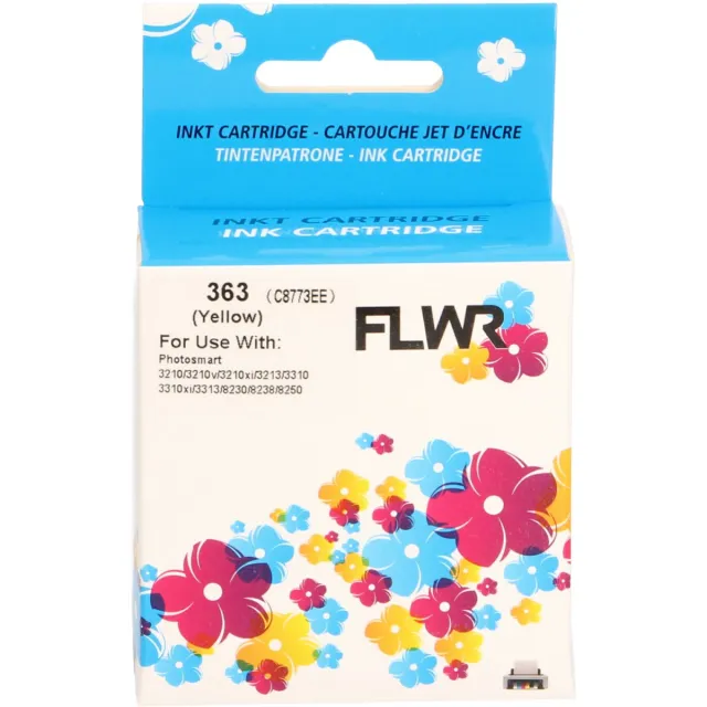 FLWR Cartridges / HP 363 / geel / Geschikt voor HP