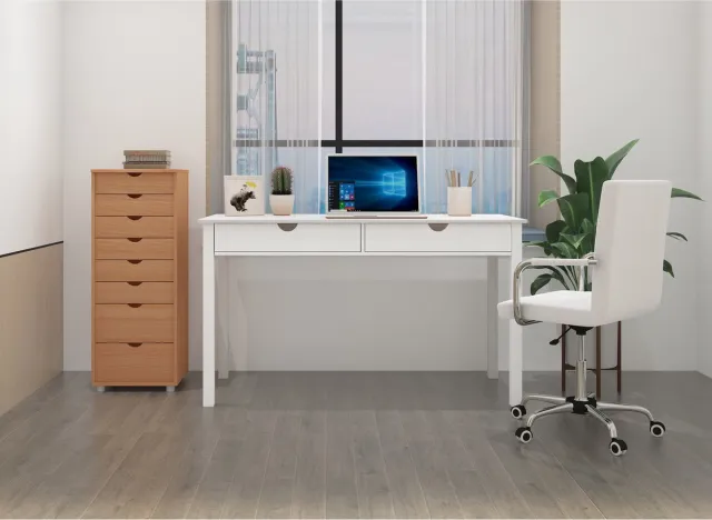 Notio Living Gava-Bureau - 2-laden - Wit - Groot