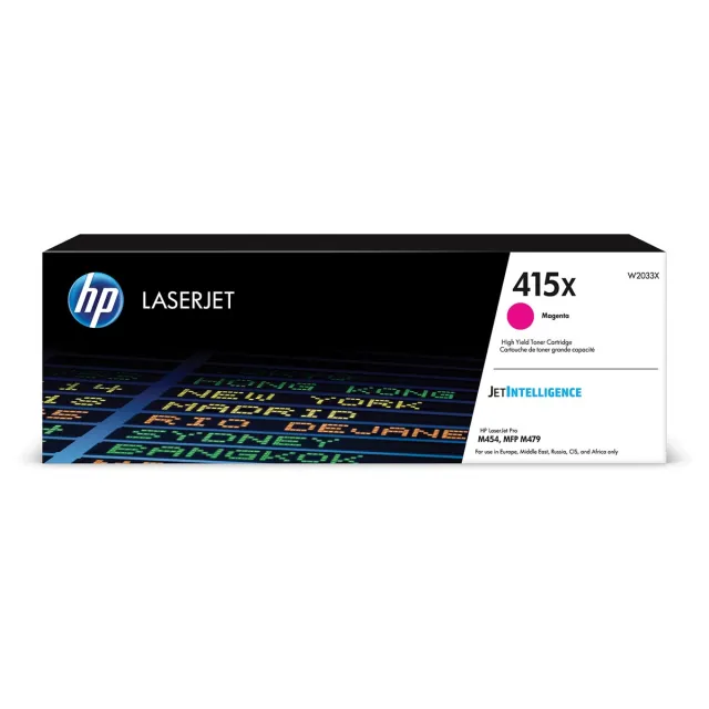 Hp toner 415X, 6.000 pagina's, OEM W2033X, magenta
