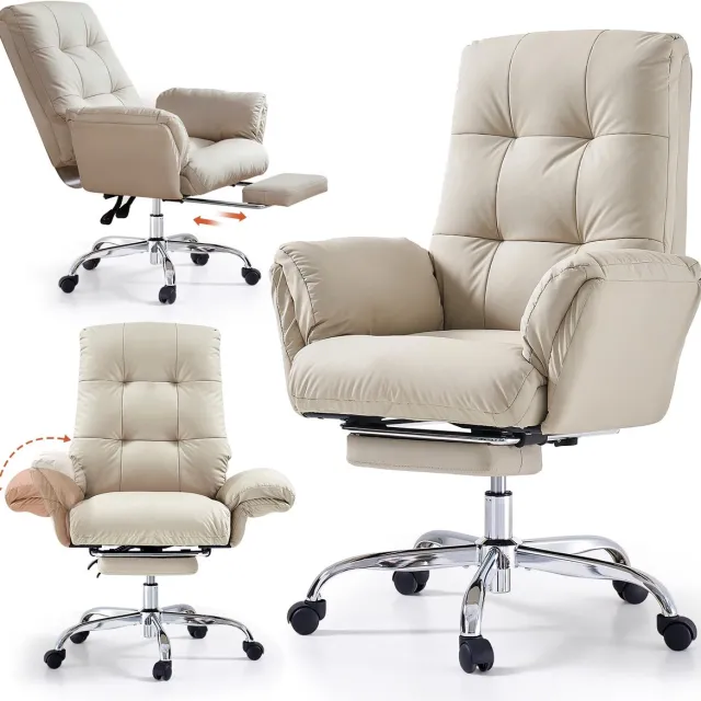 Famanu Drijvende zitzak voor buitengebruik, waterdicht Oxford materiaal, zonder vulling, gestreepte loungestoel voor zwembad en strand, kleur khaki, voor zonnen en ontspannen Beige