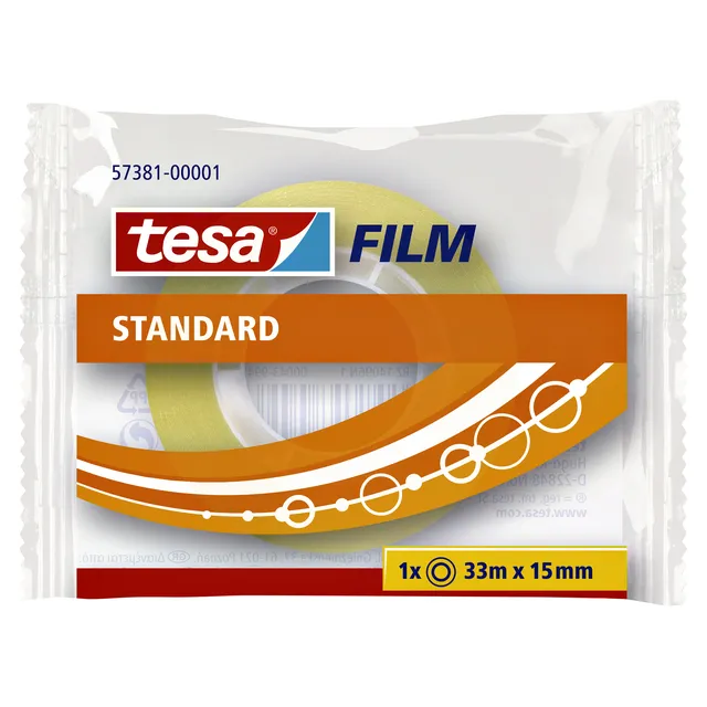 Tesa Plakband tesafilm® Standaard 33mx15mm transparant