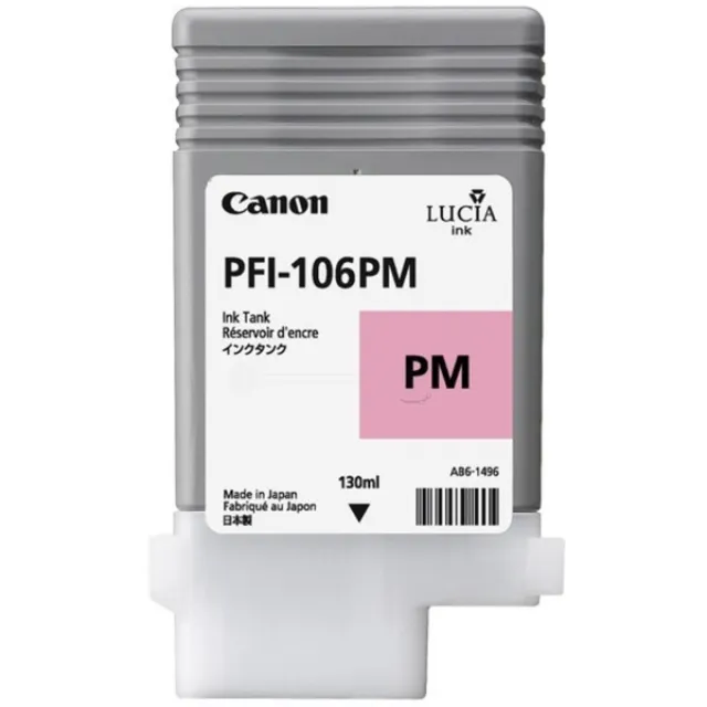 Canon PFI-106PM inktcartridge foto magenta standard capacity 130 ml 1-pack Photo magenta