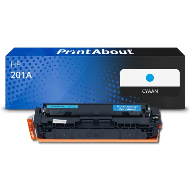 PrintAbout Huismerk HP 201A (CF401A) Toner Cyaan