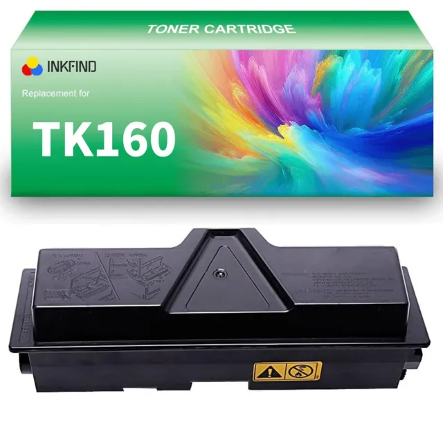 INKFIND TK160 Zwart tonercartridge van 1 stuk compatibel met Kyocera TK160 TK-160 voor Kyocera FS-1120D 1-pack BK Zwart x1
