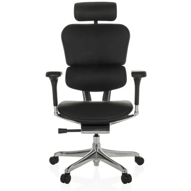 hjh office Bureaustoel / Directiestoel ERGOHUMAN GEN2 Leder zwart hjh OFFICE