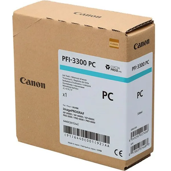 Canon PFI-3300PC Inktcartridge Foto-cyaan, foto 2