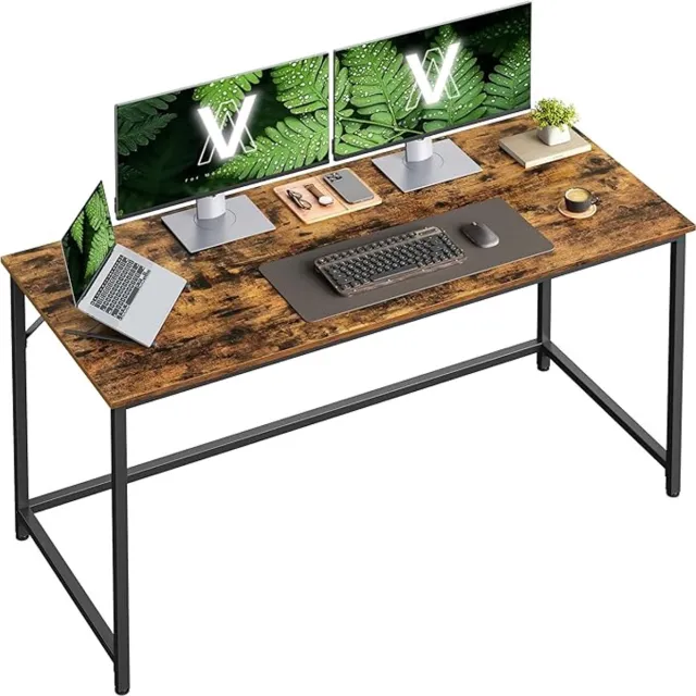 MAZAZU Bureau - Computerbureau - Bruin/Zwart - 140x60x75