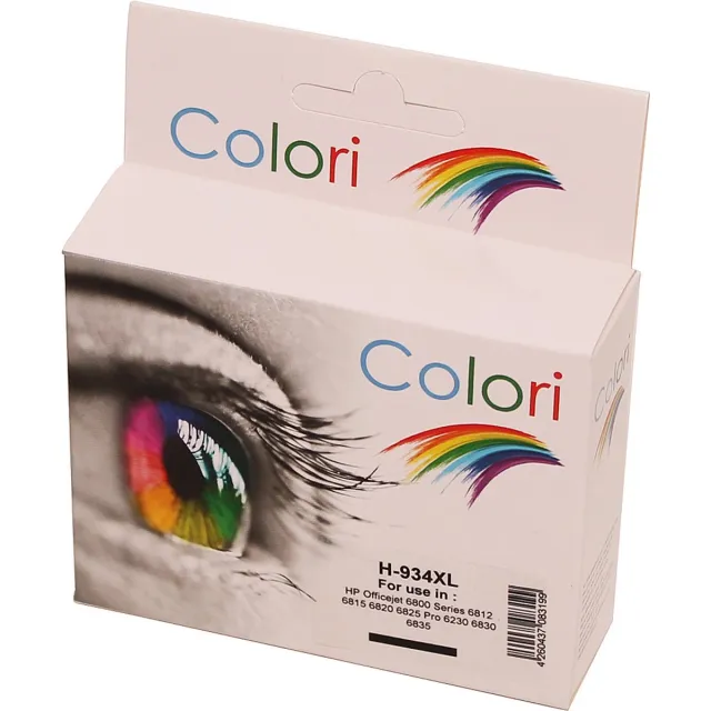 Colori huismerk inkt cartridge geschikt voor HP 934XL 934 XL Zwart voor HP OfficeJet 6800 Series 6812 6815 6820 6825 Pro 6230 6830 6835
