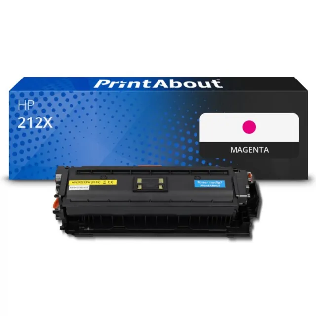 PrintAbout huismerk Toner 212X (W2123X) Magenta Hoge capaciteit geschikt voor HP