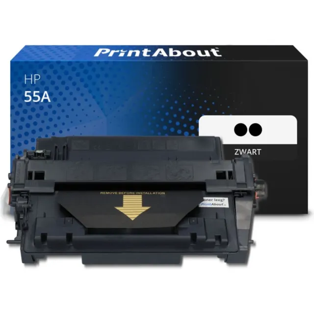 PrintAbout Alternatief voor de HP CE255A (nr 55A) / Zwart 2 Pack