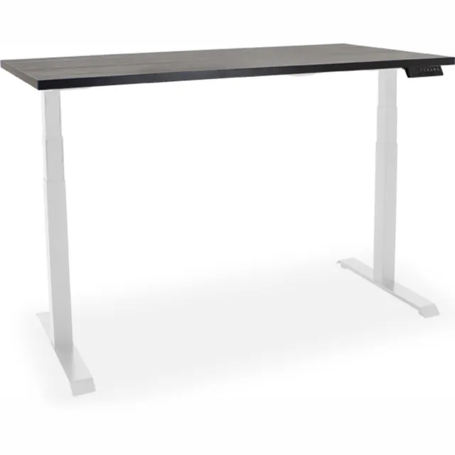 Officetopper Elektrisch zit-sta bureau Essential NPR - 120x80cm - zwart/wit
