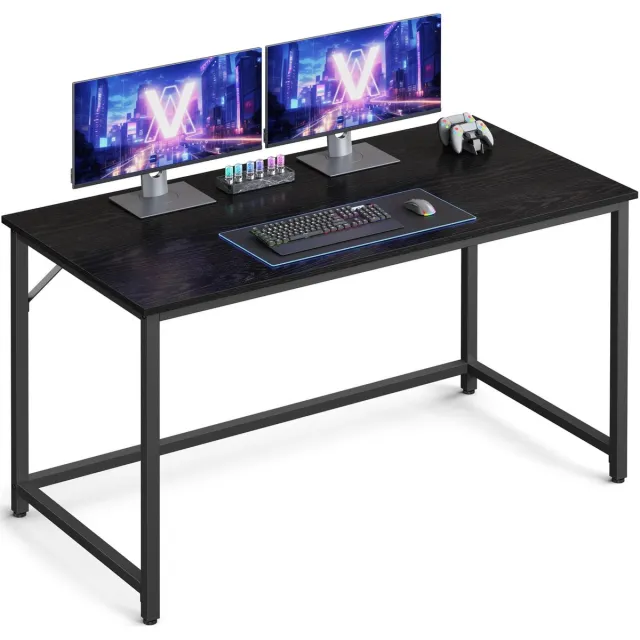 ITRONIQ Bureau 120x60 CM - Computertafel Industrieel - Gaming Bureau - PC Tafel - Compact Werktafel - Thuiskantoor - Zwart