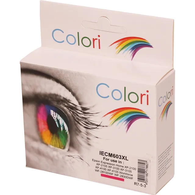 Colori huismerk inkt cartridge geschikt voor Epson 603XL magenta voor Epson Expression Home XP-2100 XP-2105 XP-3100 XP-3105 XP-4100 XP-4105 Workforce WF-2810DWF WF-2830DWF WF-2835DWF WF-2850DWF
