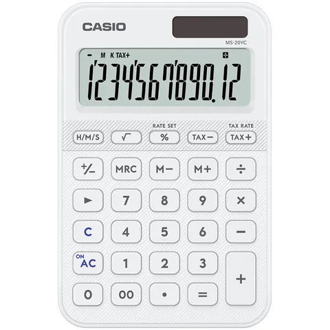 Casio Rekenmachine Casio MS-20YC-WE wit