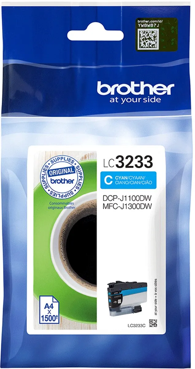 Brother Inktcartridge Brother LC-3233 blauw Cyaan