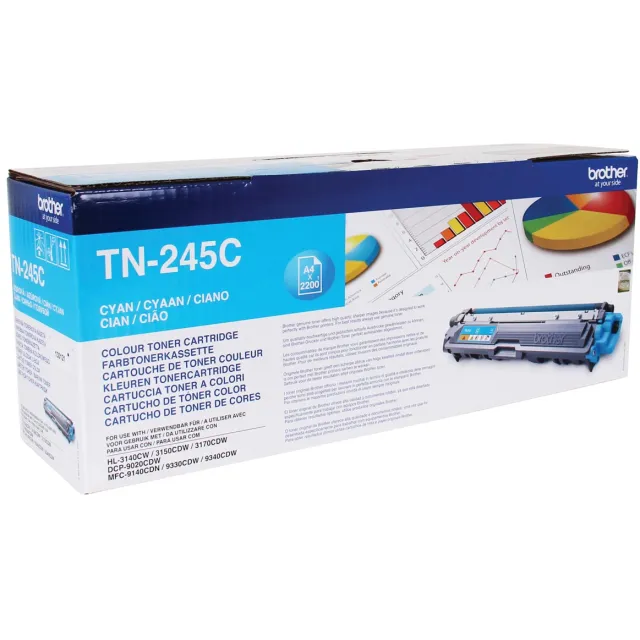 Brother TN-245C Toner Cyaan 2.2k