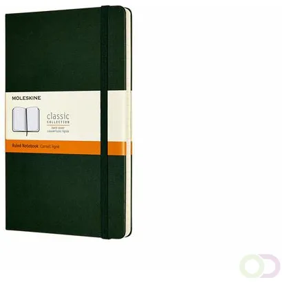 Moleskine Notitieboek Moleskine large 130x210mm lijn hard cover myrtle green