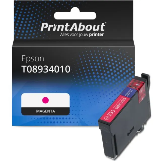 PrintAbout huismerk Inktcartridge T08934010 Magenta geschikt voor Epson
