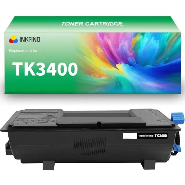 INKFIND TK-3400 toner compatibel met Kyocera TK-3400 TK3400 - 1-pack Zwart Geschikt voor Kyocera ECOSYS PA4500X/MA4500ifx Zwart x 1