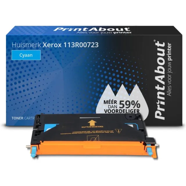 PrintAbout Alternatief voor de Xerox 113R00723 / Cyaan