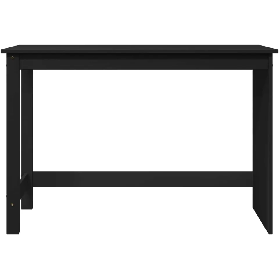 vidaXL Bureau MOSS Zwart 112 x 50 x 75 cm Massief Vurenhout, foto 4