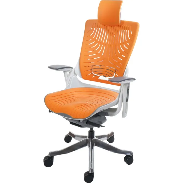 MCW Bureaustoel MERRYFAIR Wau 2b, bureaustoel draaistoel, harde kuip, ergonomisch ~ oranje
