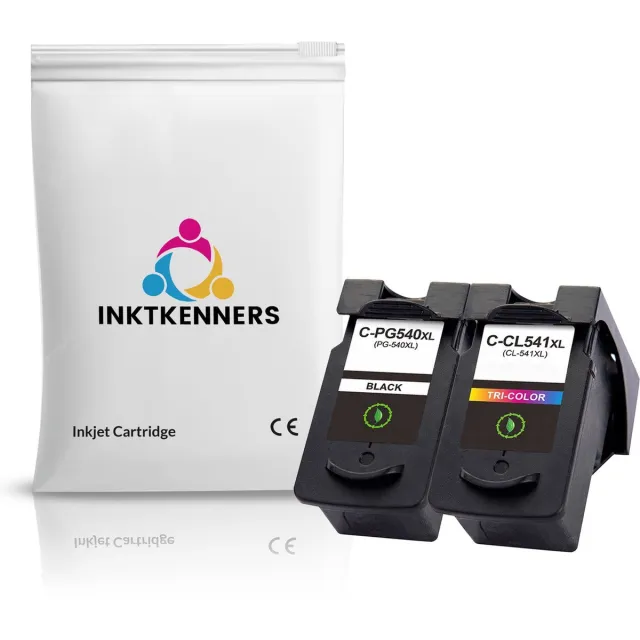Inktkenners Inktcartridge XL Huismerk Geschikt voor (PG-540 / CL-541) - Geschikt voor Canon Pixma MG2150, MG2250, MG3150, MG3250, MG3550, MG4150, MG4250, MX435, MX475, MX515, MX525, MX535 Zwart 18ml