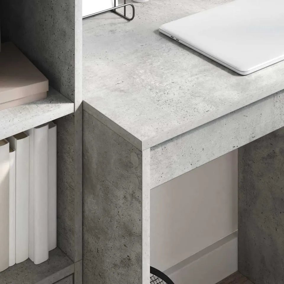 vidaXL Bureau Beton Grijs 70 x 50 x 76 cm, foto 4