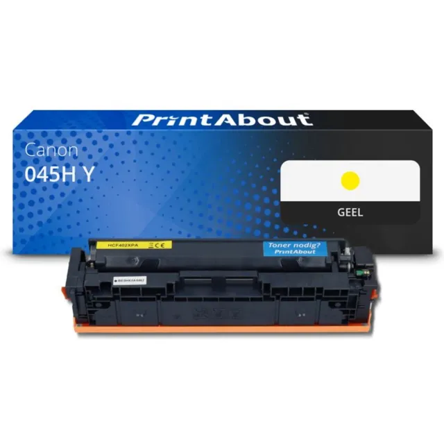 PrintAbout Huismerk Canon 045H Y Toner Geel Hoge capaciteit