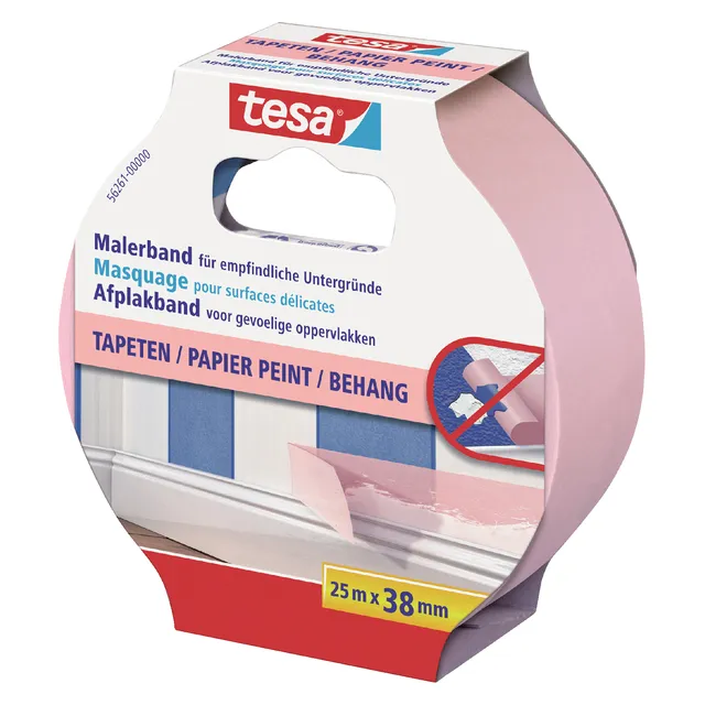 Tesa Afplaktape tesa® Professional sensitive 25mx38mm roze
