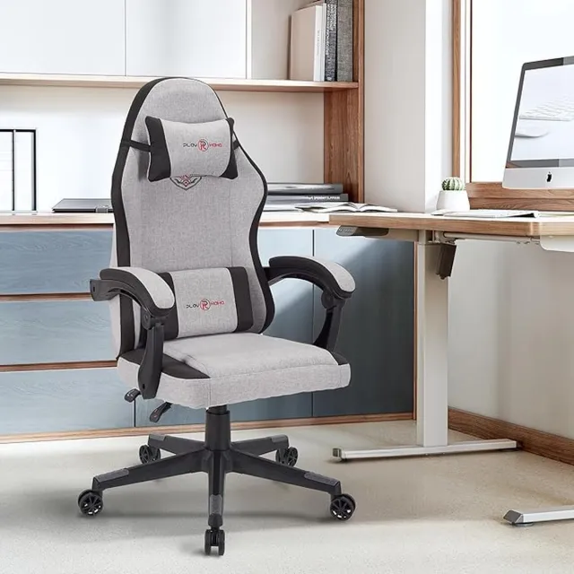 Thuys Bureaustoel Ergonomische – Met Verstelbare Hoofdsteun Armleuningen Lendensteun Tegen Rugpijn