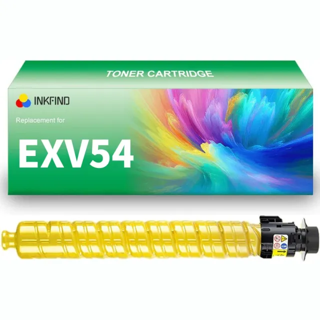INKFIND EXV54 Geel tonercartridge compatibel met Canon C-EXV54 EXV54 Geel geschikt voor Canon imageRUNNER C3025i C3125i - 1-pack Geel Geel x 1