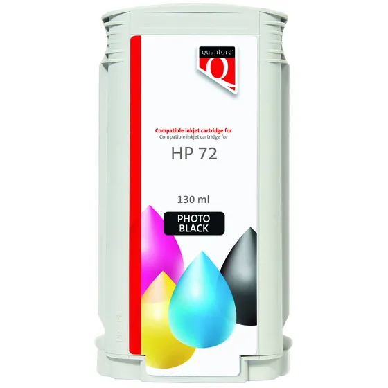 Inkcartridge Quantore alternatief tbv HP 72 C9370A foto zwart | 1 stuk, foto 2