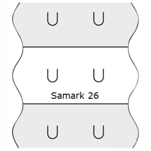 Sato Prijsetiket 12x26mm Sato Samark wit afneembaar