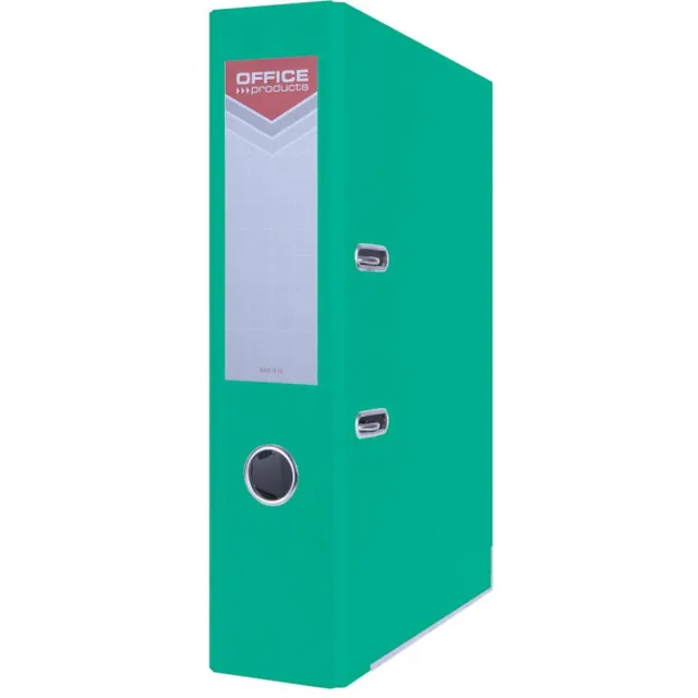 Office Products ordner, voor A4, uit karton, rug van 7,5 cm, turquoise grijs