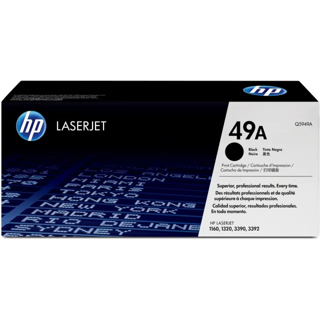HP Original Toner HP 49A Black Zwart