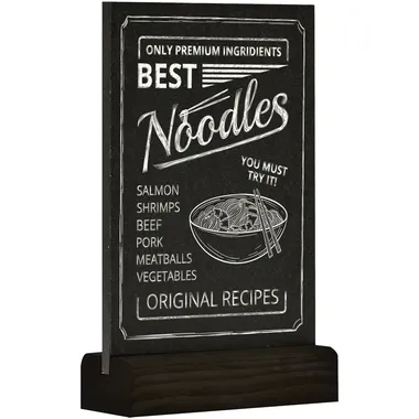 Krijtbord Europel tafelmodel A6 staand zwart