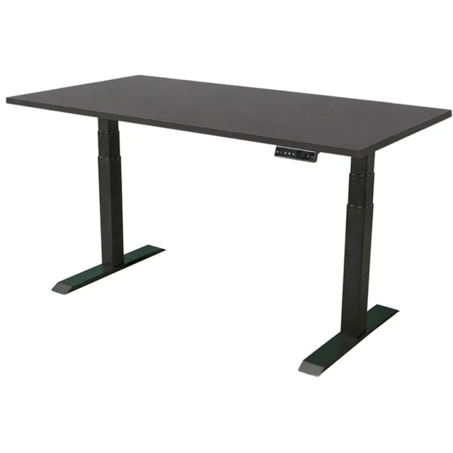 Sedero Elektrisch verstelbaar bureau - 160x80 cm - Dual motor - Zwart / Antraciet