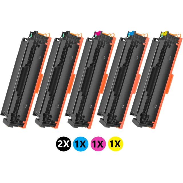 InktDL Huismerk geschikt voor HP 415A Set Cartridges + Extra Zwart - Geschikt voor Color LaserJet Pro MFP M454DN - M454DW - M479DW - M479FDW Multipack + Extra Zwart