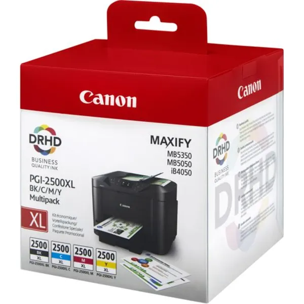 Canon PGI-2500XL BK/C/M/Y Inktcartridge 4-kleuren Multipack Hoge capaciteit black